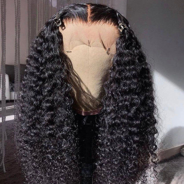 Transparent Lace Wig 4x4 5x5 13x4" Deep Wave Frontal Closure Wigs - pegasuswholesale